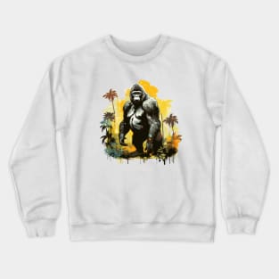 Black Gorilla Crewneck Sweatshirt